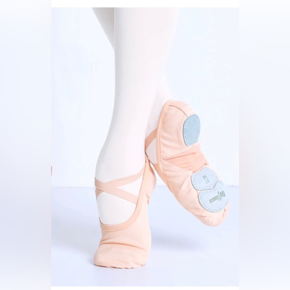 Daydance Ruhakslen Dance Ballet Shoes, Pink Canvas & Sheer, Size: 6 US-36 M NEW - Picture 1 of 8